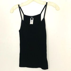 Black Mango Ribbed Cami